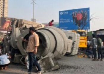 Speeding Dumper Overturns on Two-Wheeler, Two Female Students Killed