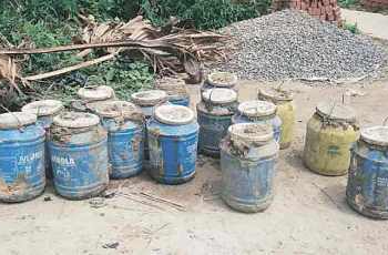 Police Crack Down on Illegal Hooch Joint in Shirgaon