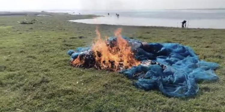 Water Resources Department Cracks Down on Illegal Fishing in Ujani Dam Area