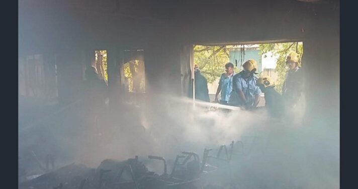 Case Registered Against Operators of Dhruv Tara Study Center After Fire Destroys Students Materials