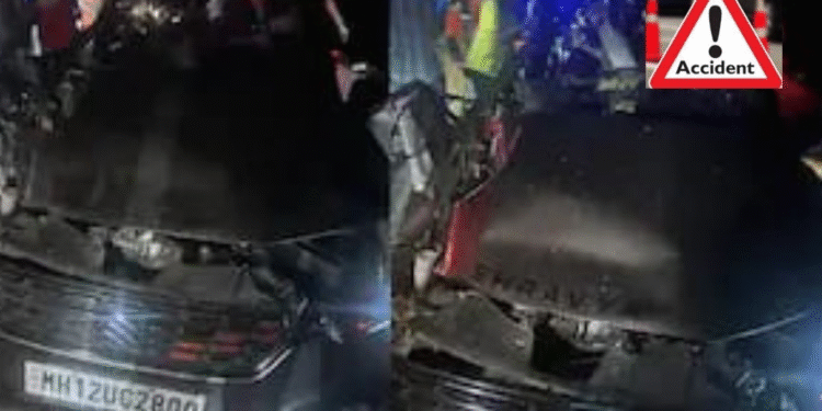 Father and Daughter Killed 12 Injured in Multi-Vehicle Crash Near Lonavala