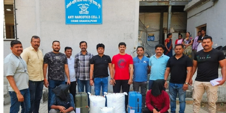 Pune Police Nab Four in Twin Raids Seize Over 64 kg of Ganja Worth ₹13.6 Lakh
