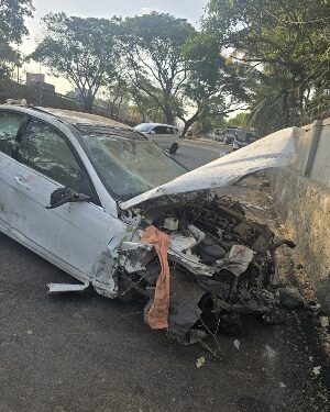 Biker Killed After Being Hit by Mercedes Near Navale Bridge in PunePolice Accused of Protecting the Accused