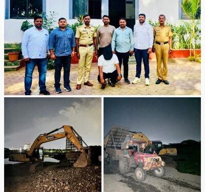 ₹35.4 Lakh Worth Machinery Seized in Illegal Sand Mining Crackdown Near Pune History-Sheeter Nabbed