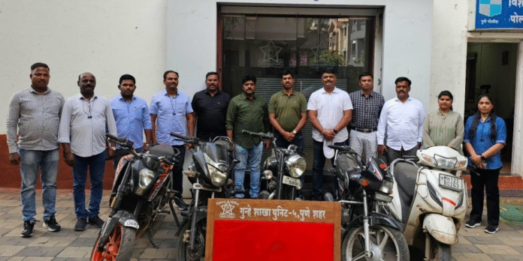 Minor Caught in Pune for Motorcycle Thefts 5 Stolen Bikes Recovered by Crime Branch
