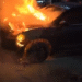 Burning Car Sparks Panic on Pune-Ahilyanagar Highway Near Wagholi