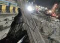 Steel Structure of Metro Pillar Collapses Near Chinchwad Station