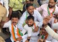 Youth Congress Protests at Mahavitaran Office Over Alleged Power Theft by BJP Pune President Dheeraj Ghate