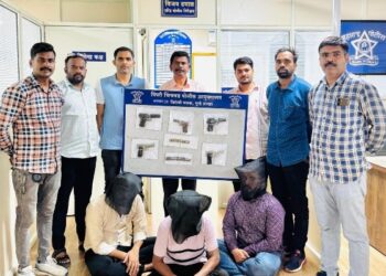 Trio Nabbed with Illegal Firearms in Talegaon Pistols and Ammo Worth ₹8.76 Lakh Seized