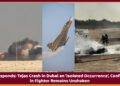 Tejas Crash in Dubai