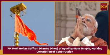 PM Modi Hoists Saffron Dharma Dhwaj at Ayodhya Ram Temple, Marking Completion of Construction