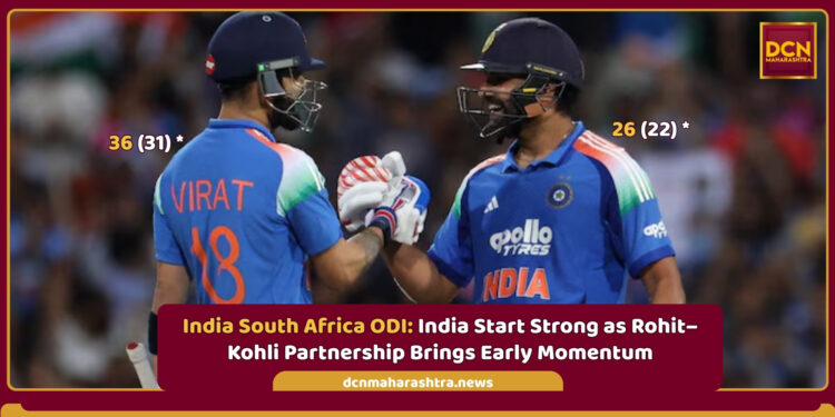 India South Africa ODI Rohit Sharma Virat Kohli half century partnership