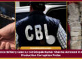 CBI defence bribery case, Lt Col Deepak Kumar Sharma posted in the Department of Defence Production has been arrested along with a private individual.