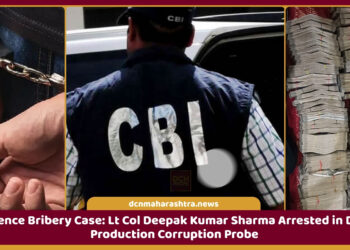 CBI defence bribery case, Lt Col Deepak Kumar Sharma posted in the Department of Defence Production has been arrested along with a private individual.
