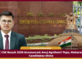 UPSC CSE Result 2025 merit list showing topper Anuj Agnihotri and other successful candidates