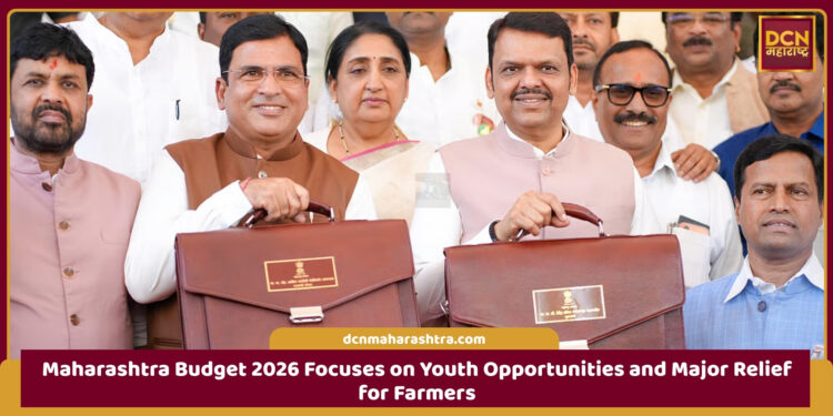 Devendra Fadnavis presenting Maharashtra Budget 2026 in the state assembly