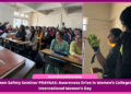 Women Safety Seminar PRAYAAS: Awareness Drive in Women’s Colleges on International Women’s Day
