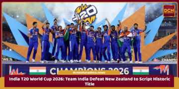 India T20 World Cup 2026 celebration after defeating New Zealand in the final