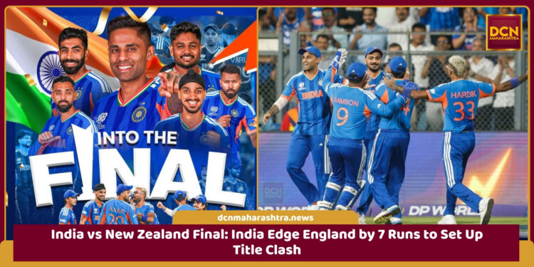 India vs New Zealand Final T20 World Cup 2026 Ahmedabad after India beat England in semi-final